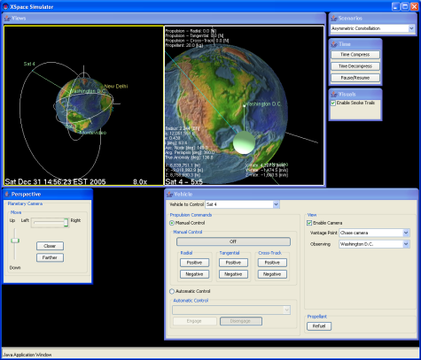 Screenshot of XSpace Simulator